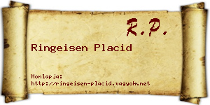 Ringeisen Placid névjegykártya